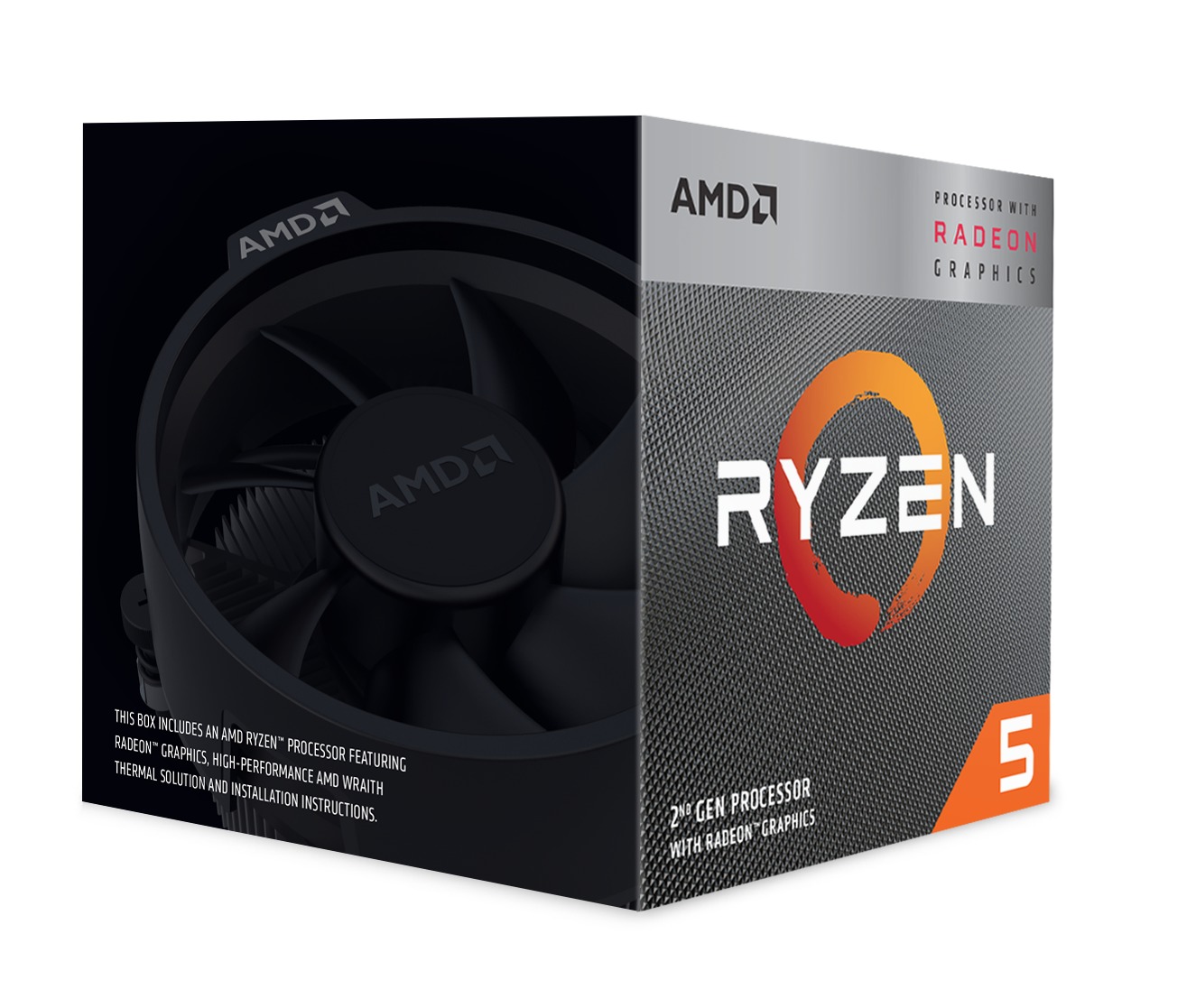 AMD RYZEN 5 3400G 3.70GHZ 65W 6MB AM4 FANLI BOX Görseli