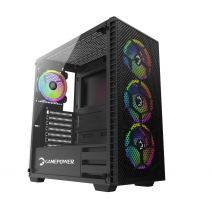 GAMEPOWER HORIZON RGB GAMING KASA MESH PANEL 750W