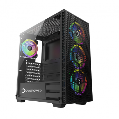 GAMEPOWER HORIZON RGB GAMING KASA MESH PANEL 750W