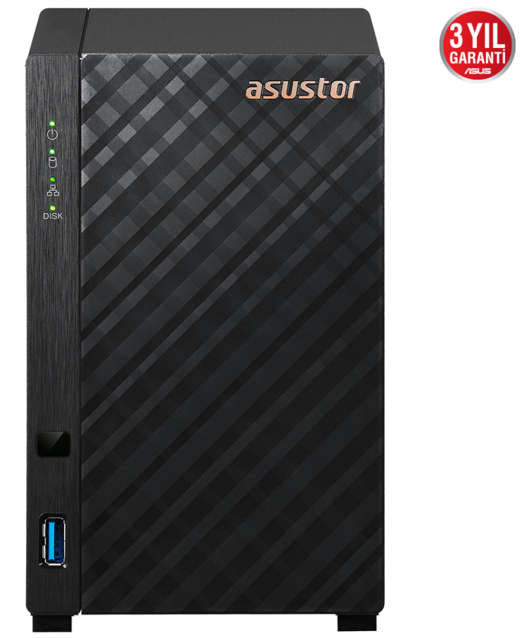 ASUSTOR AS1102T 2 YUVALI 1GB NAS DEPOLAMA ÜNİTESİ