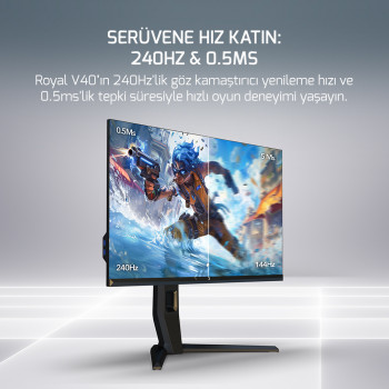 27 GAMEPOWER ROYAL V40 RGB 240HZ 0.5MS 2K FLAT IPS