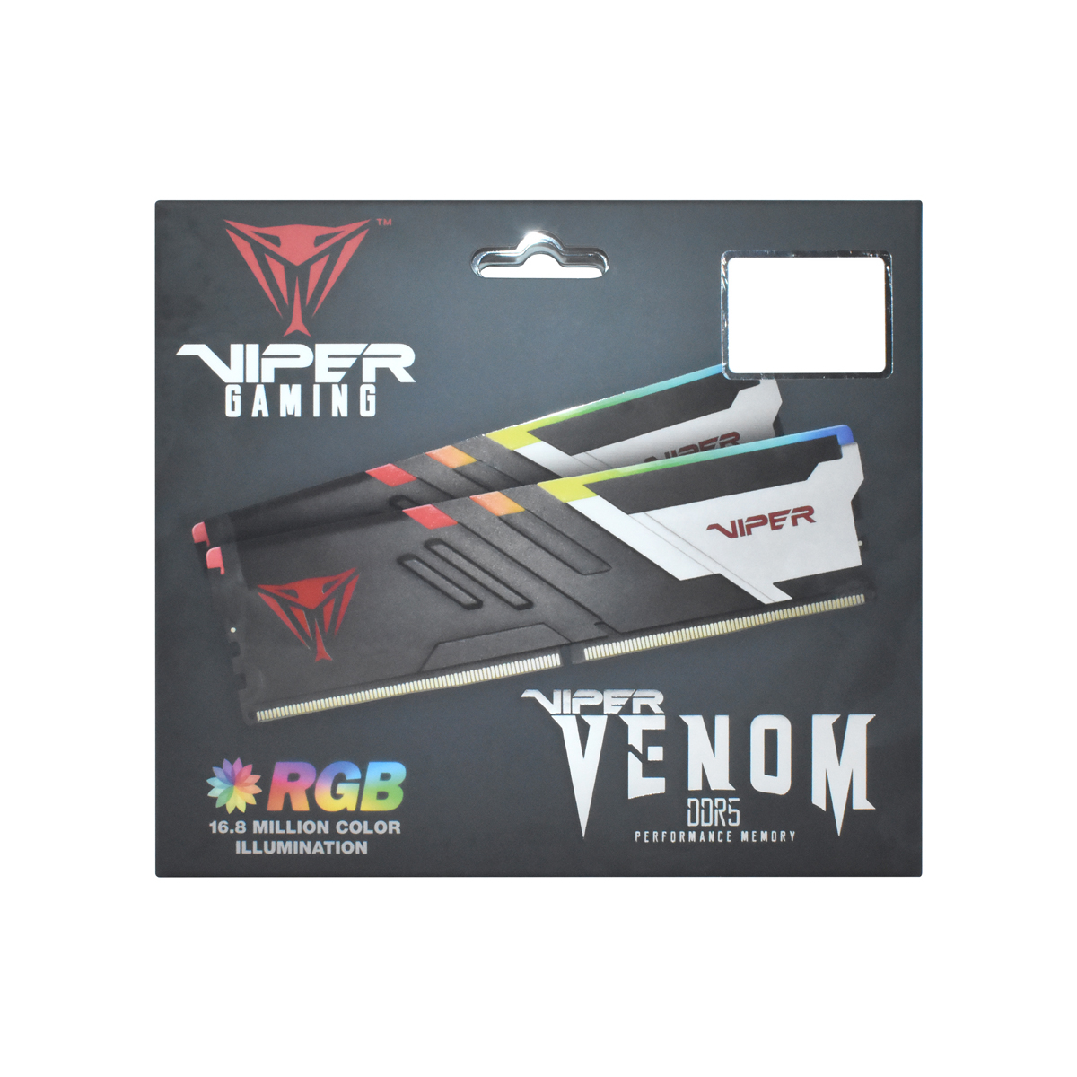 Patriot Viper Venom RGB 16GB (1x16GB) DDR5 5600MHz CL36 Gaming Ram (PVVR516G56C36)