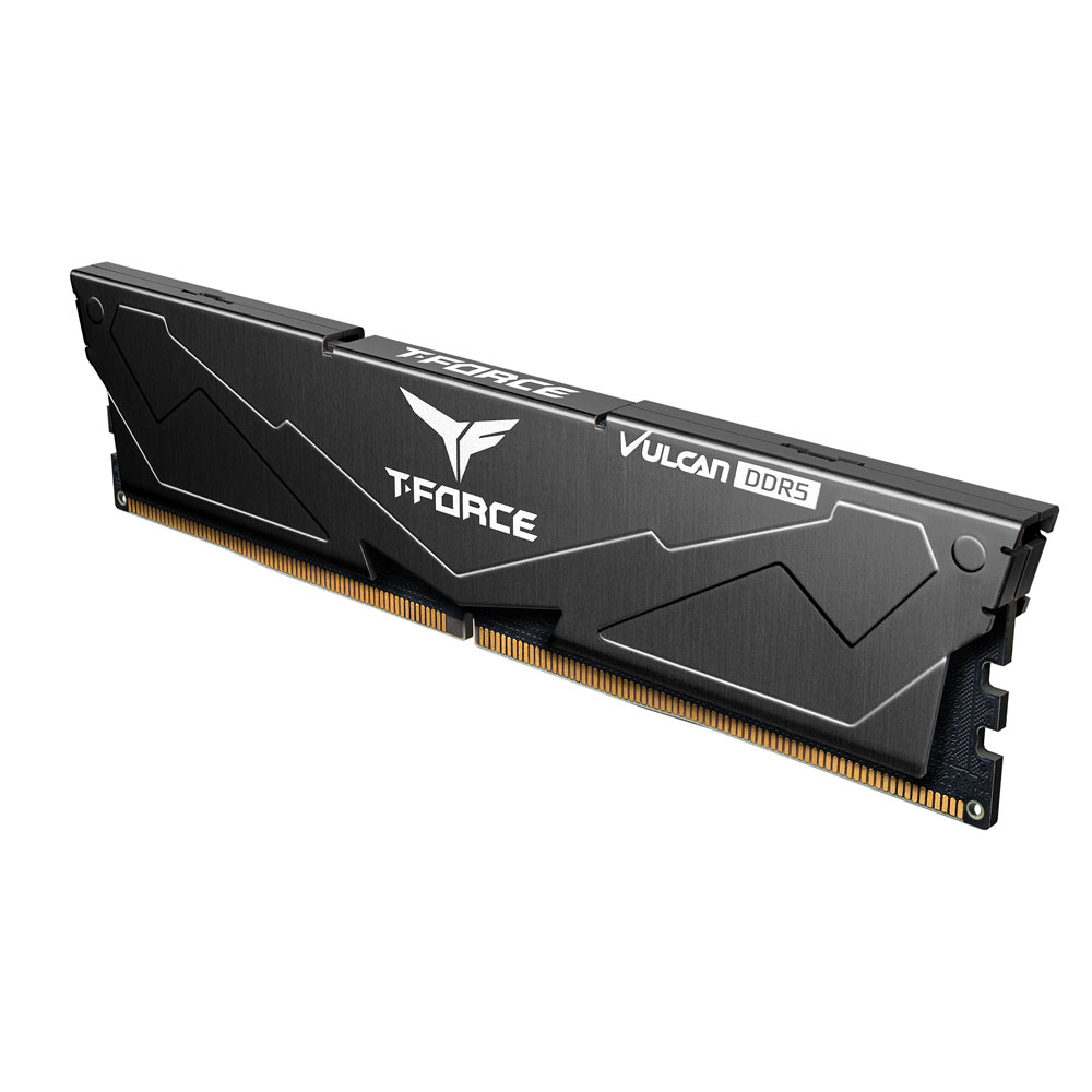Team T-Force Vulcan Black 16GB 1x16GB 6000Mhz DDR5 CL38 Gaming Ram (FLBD516G6000HC38G01) Team T-Force Vulcan Black 16GB 1x16GB 6000Mhz DDR5 CL38 Gaming Ram (FLBD516G6000HC38G01)