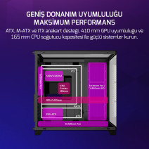 GAMEPOWER WARCRY TOPGLASS 4XARGB GAMING KASA 650W