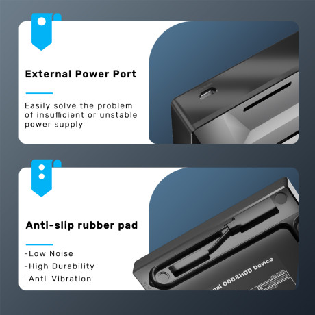 UNITEK HARİCİ DVD-RW TYPE-C/A+5in1 DOCK STATION (T1037A01)